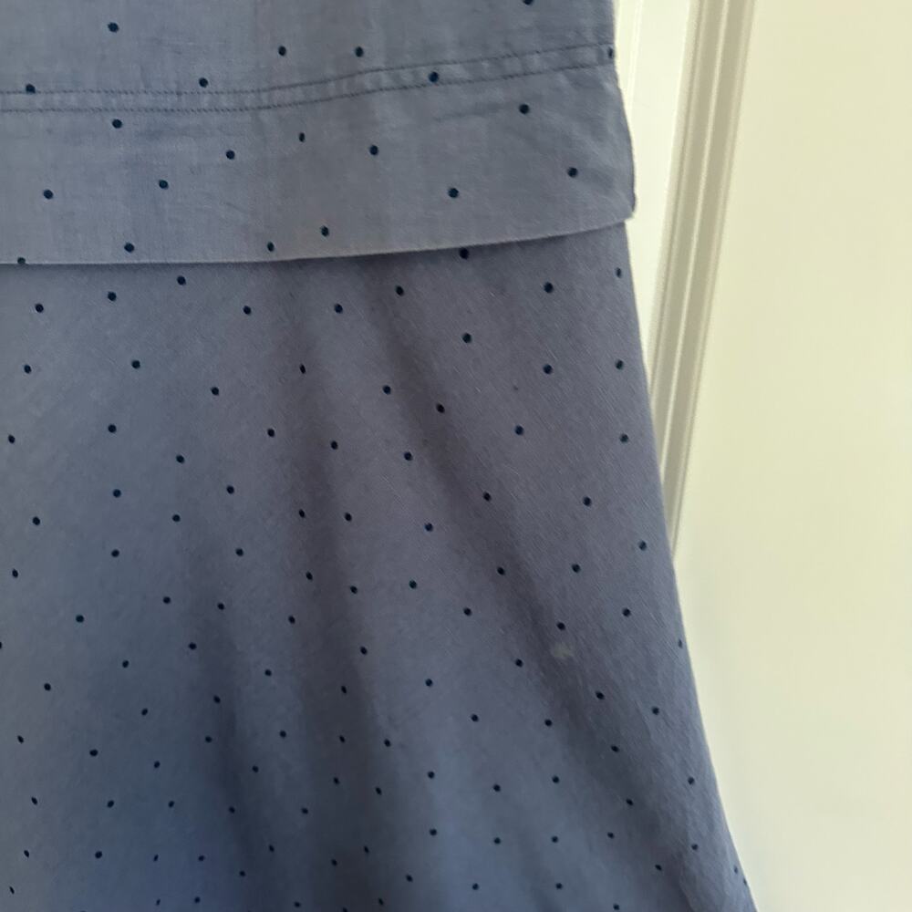 Gudrun Sjödén Polka Dot Organic Earthy Linen Cotton Tunic Sleeveless Dress Sz M - Picture 4 of 14